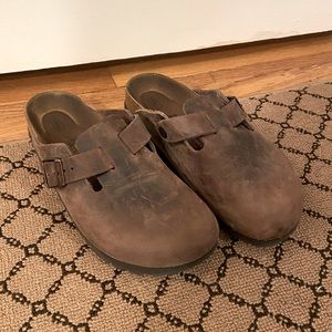 Birkenstock ‘Boston’ Clog, Habana Oiled Leather EU 38 Narrow, Soft Footbed